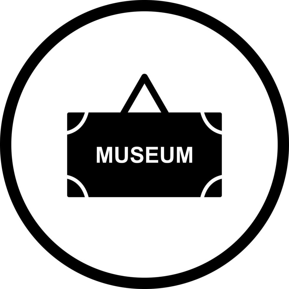 Museum Tag Vector Icon