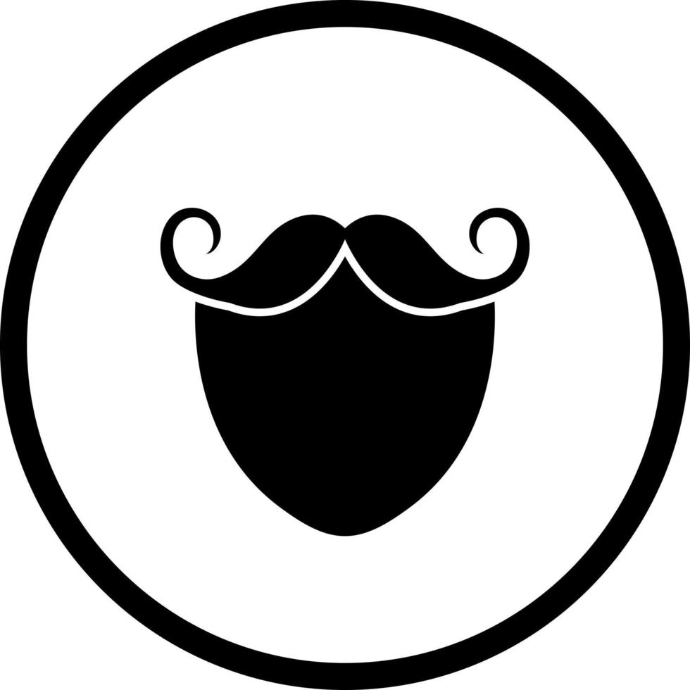 Beard and Moustache Vector Icon