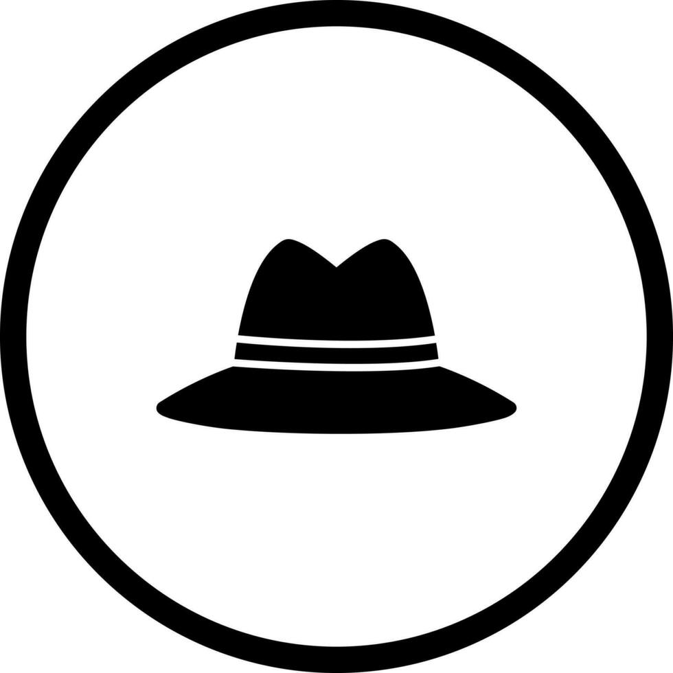 icono de vector de sombrero