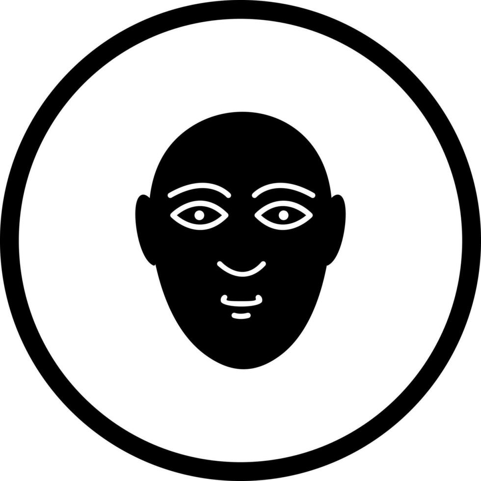 icono de vector de rostro humano