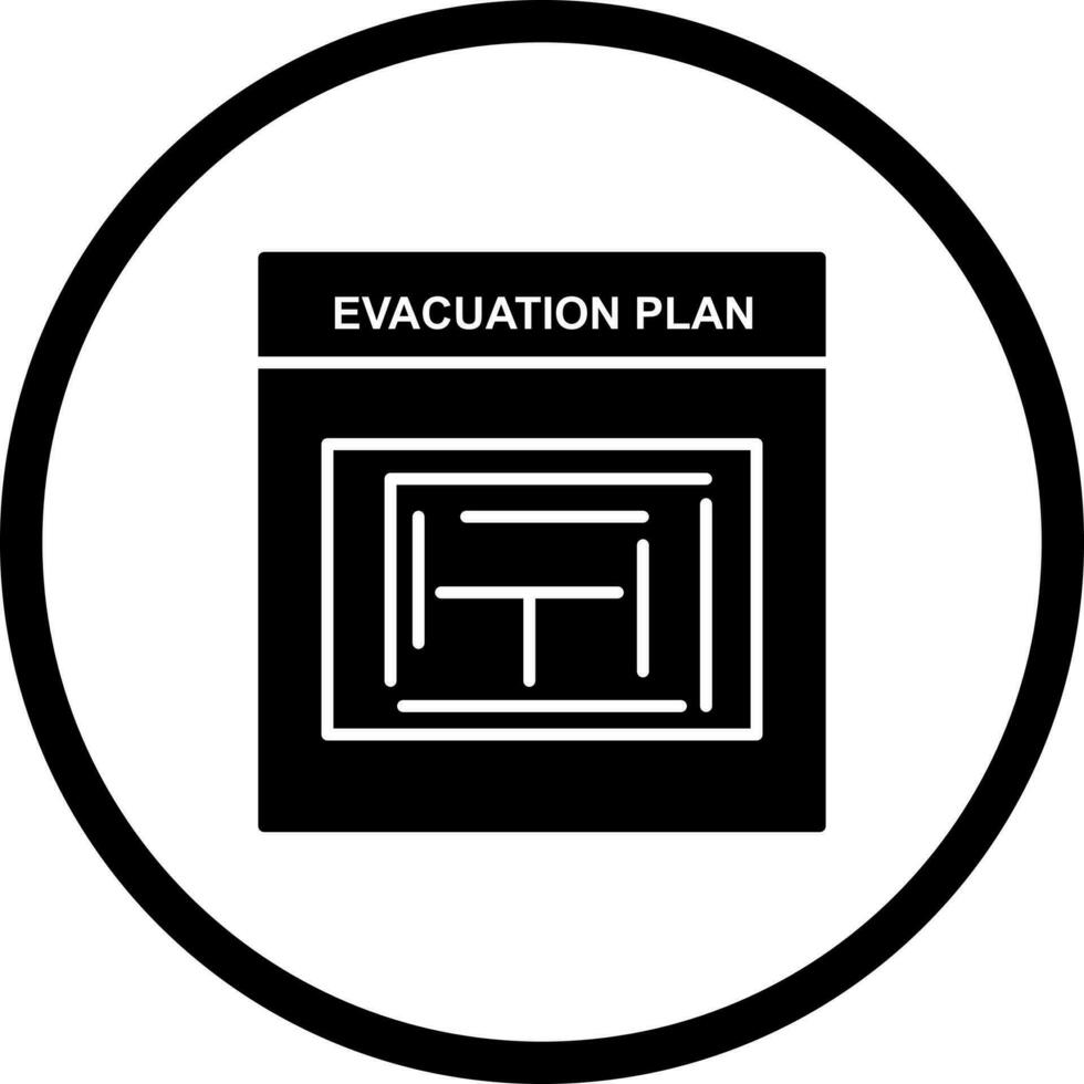 Evacuation Plan Vector Icon