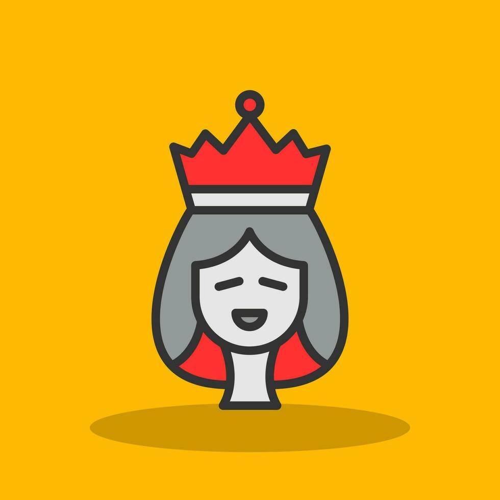 diseño de icono de vector de reina