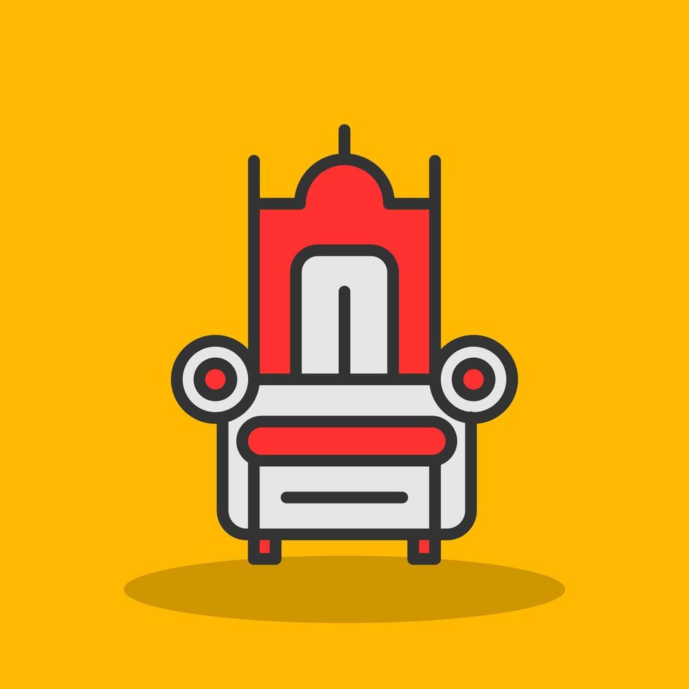 Throne Vector Icon Design