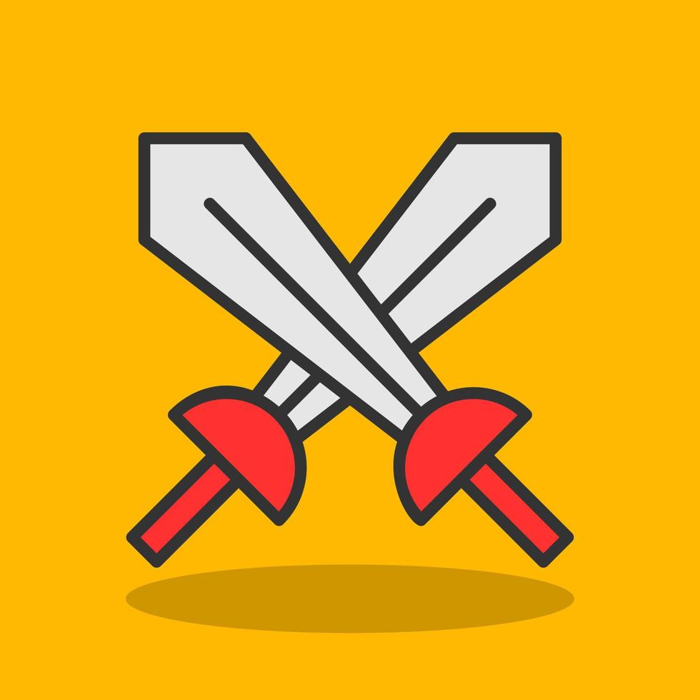 Swords Vector Icon Design