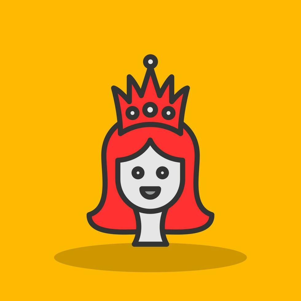 diseño de icono de vector de princesa