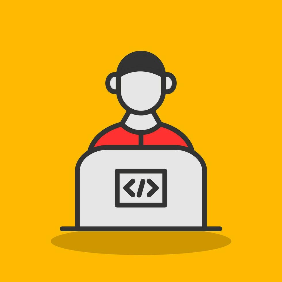 Senior Developer Vector Icon Design