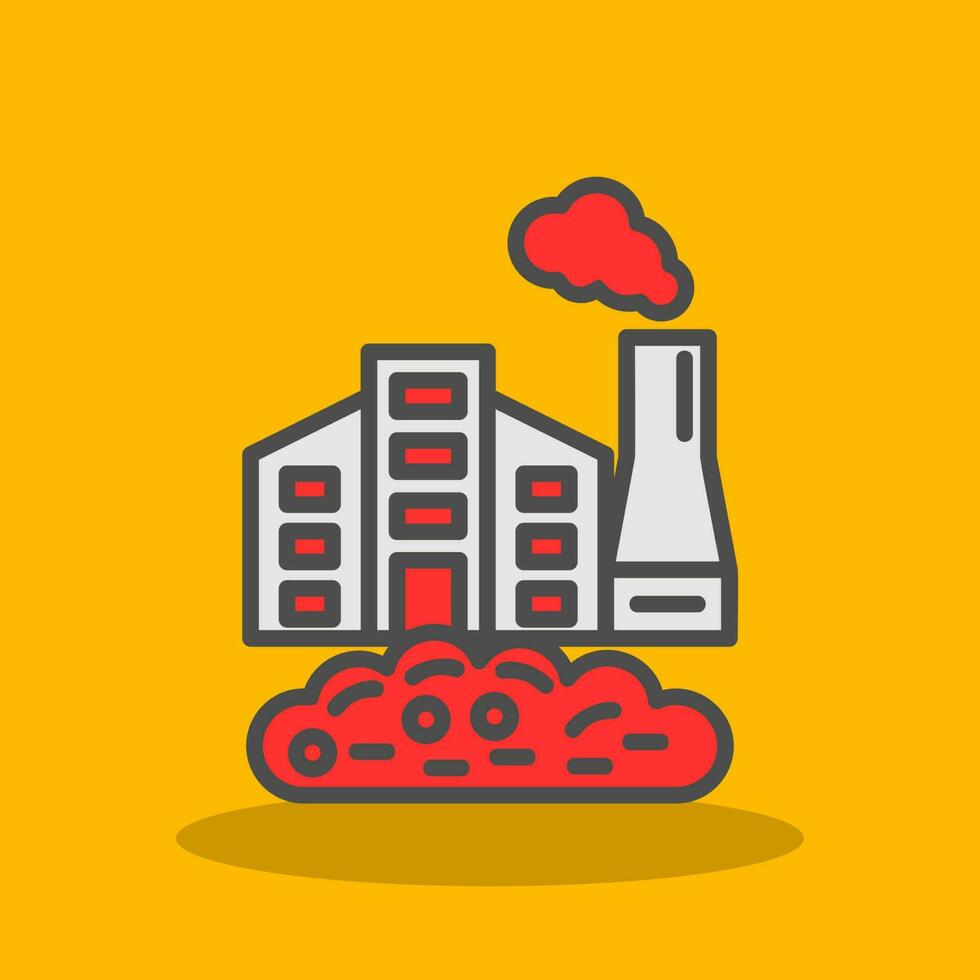 Factory Waste Vector Icon Design