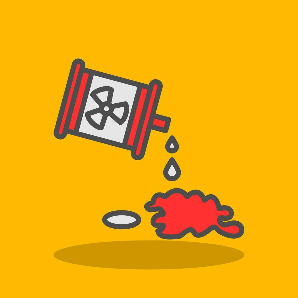 Chemical Spill Vector Icon Design