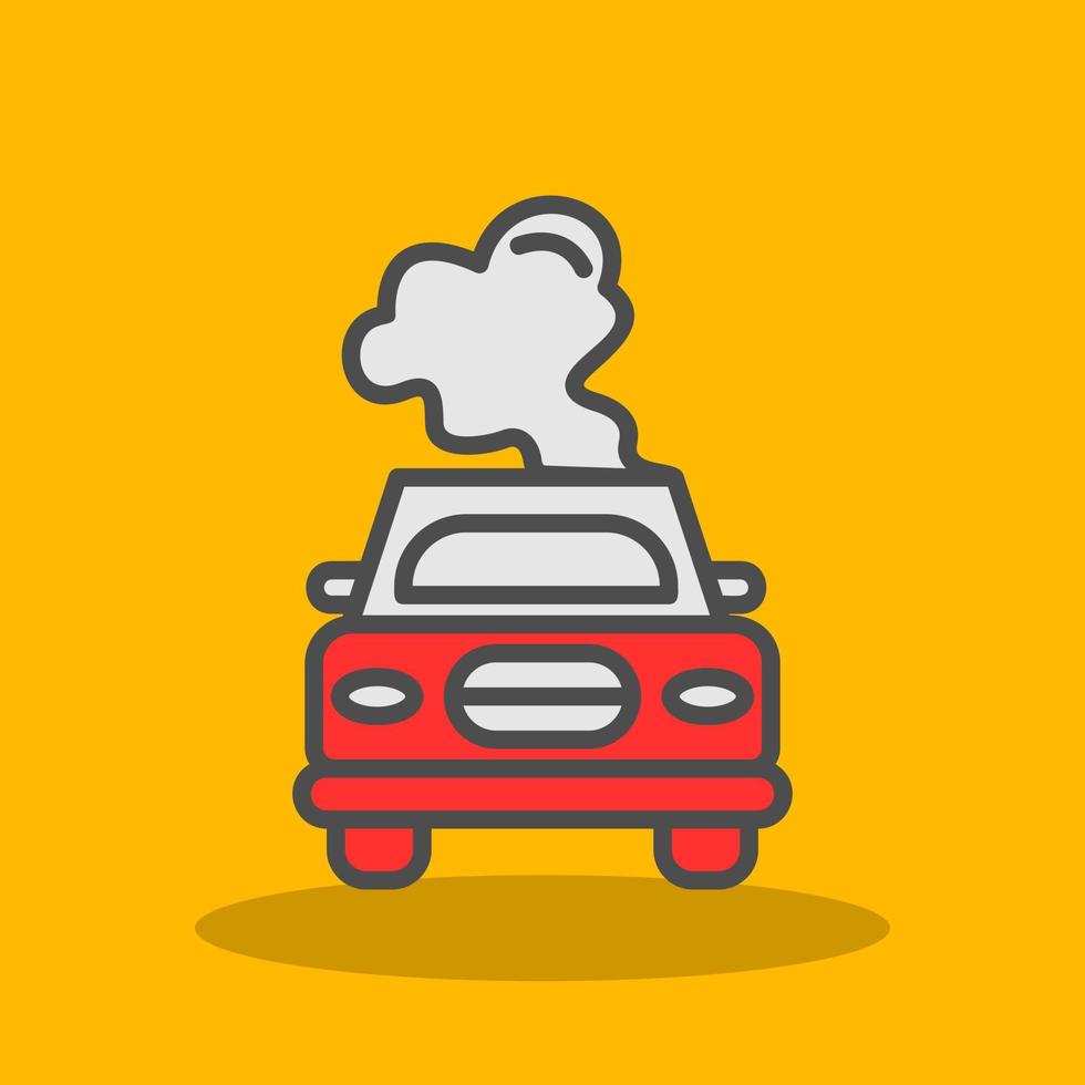 Car Pollution Vector Icon Design