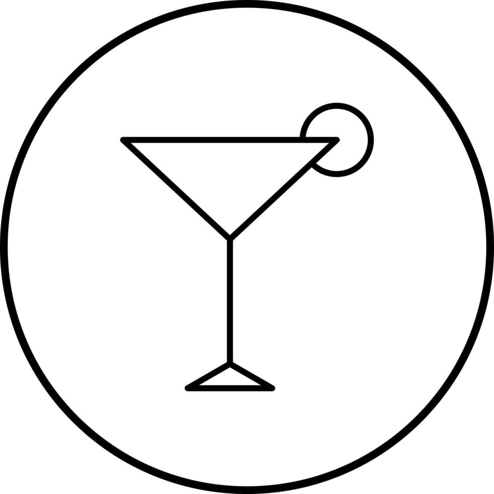 Unique Cosmopolitan Vector Icon