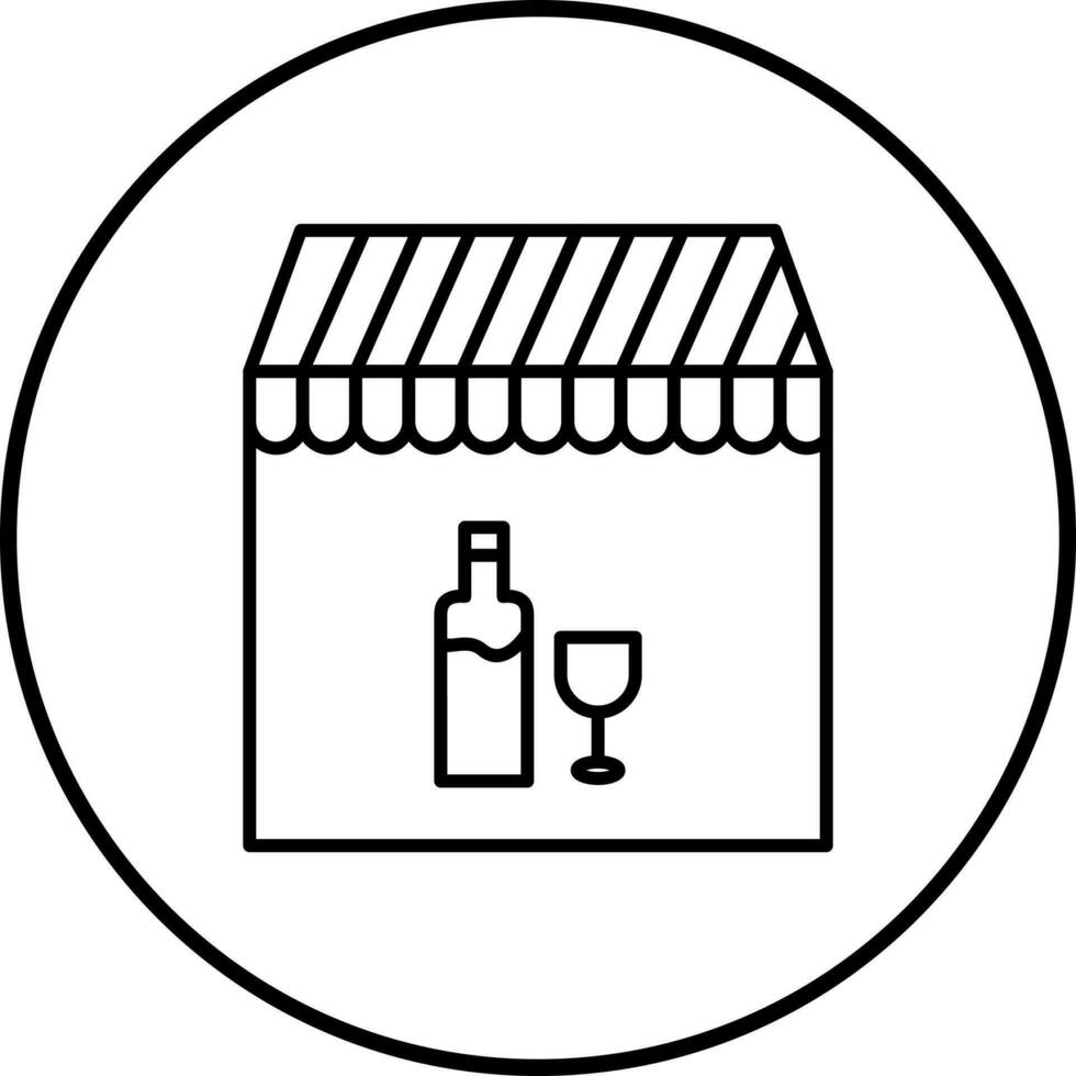 Unique Cafe and Bar Vector Icon