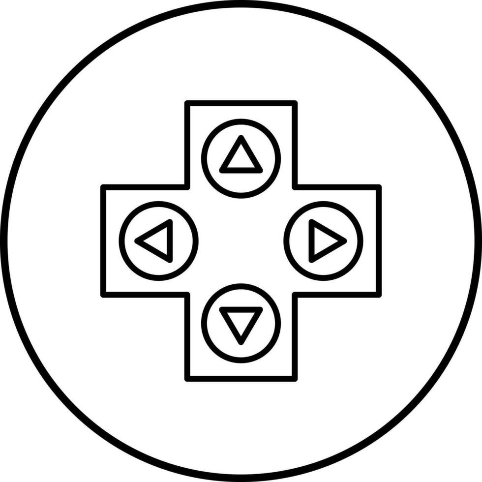 icono de vector de control de juego único