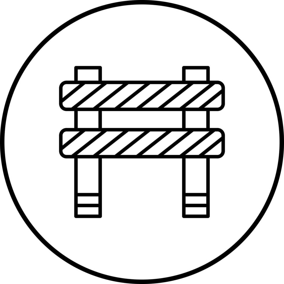 Unique Barrier Vector Icon