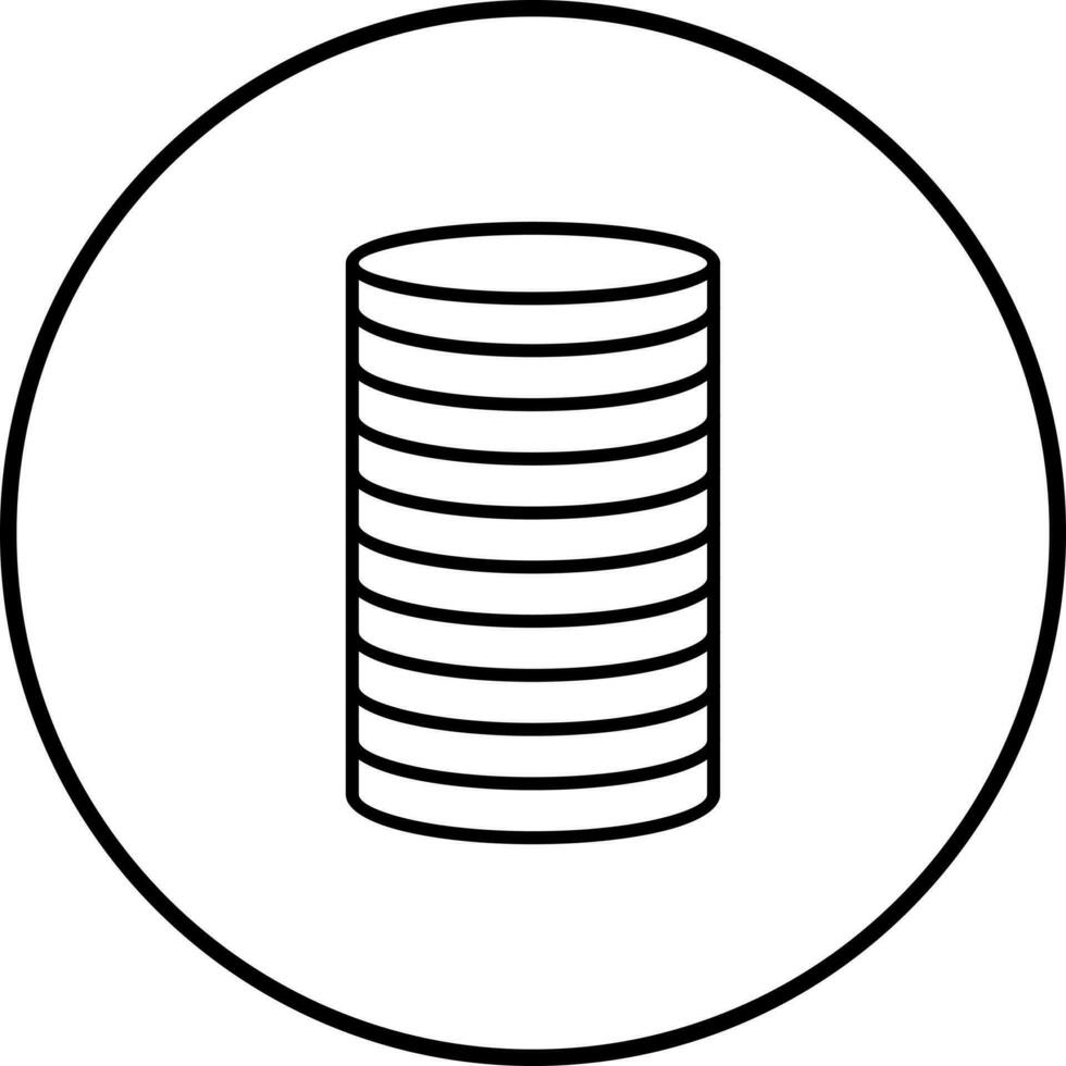 Stack of Coins Vector Icon