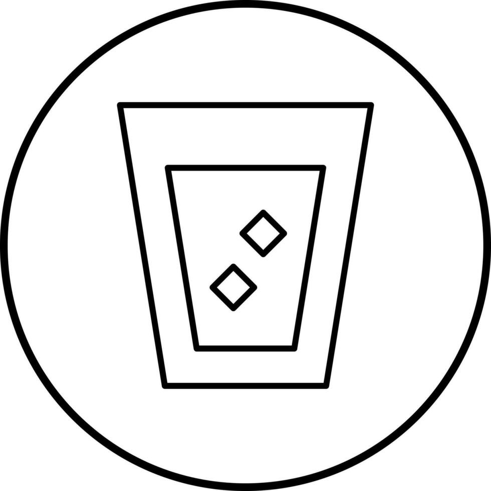 Unique White Russian Drink Vector Icon