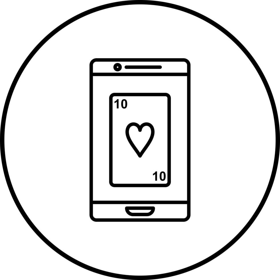 Phone Gambling Vector Icon