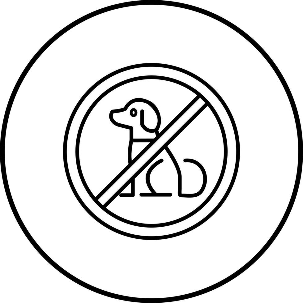 No Pets Vector Icon