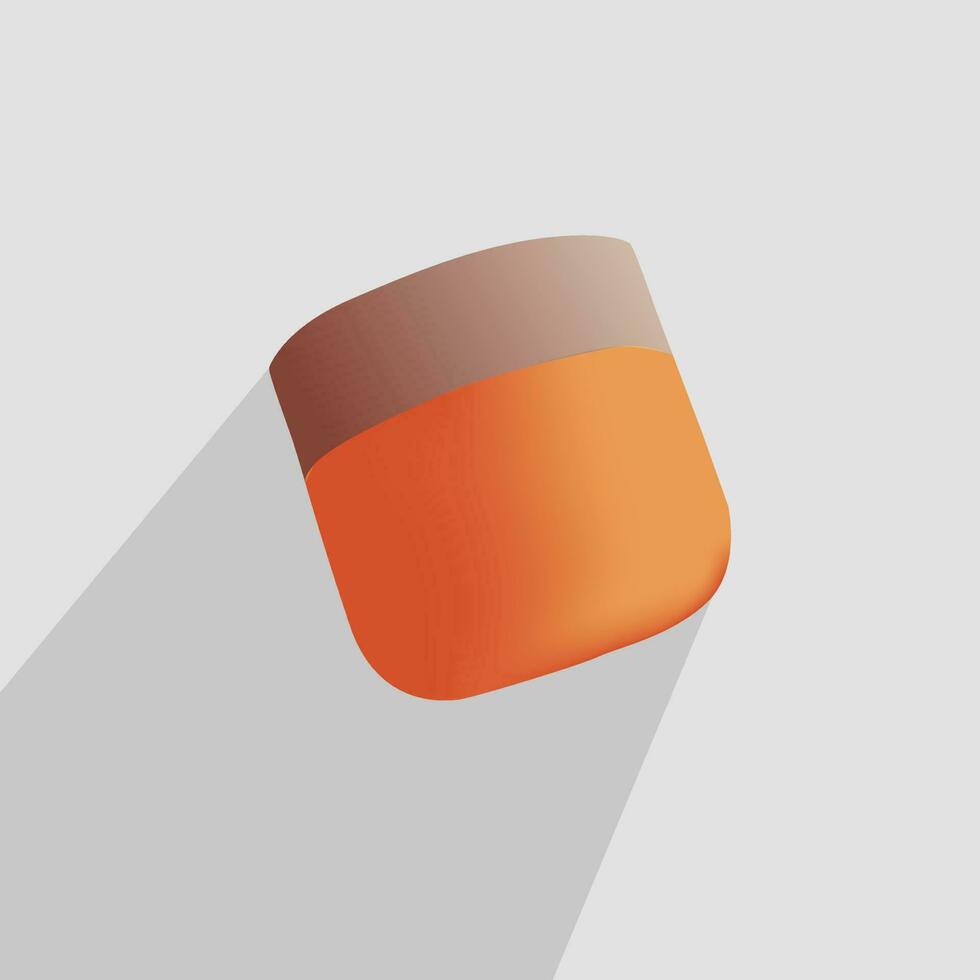 Cosmetic orange mock up vector