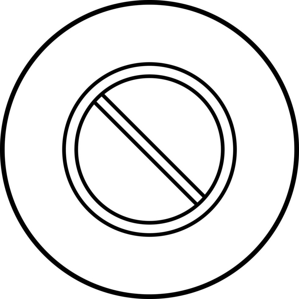 icono de vector prohibido