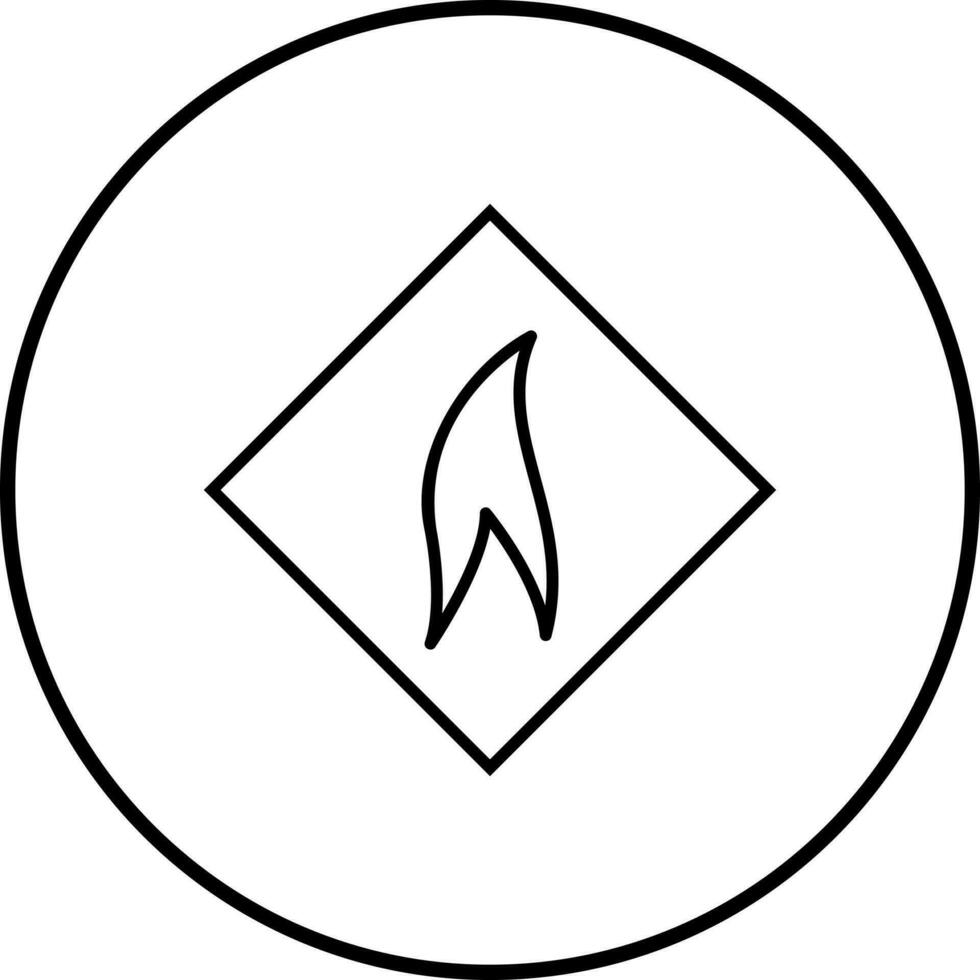 Flammable Material Vector Icon