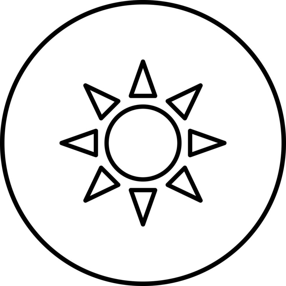 UV Radiation Vector Icon