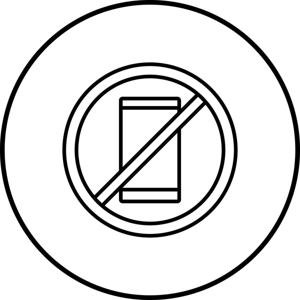 No Cell Phones Vector Icon
