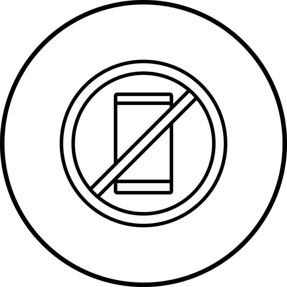 No Cell Phones Vector Icon