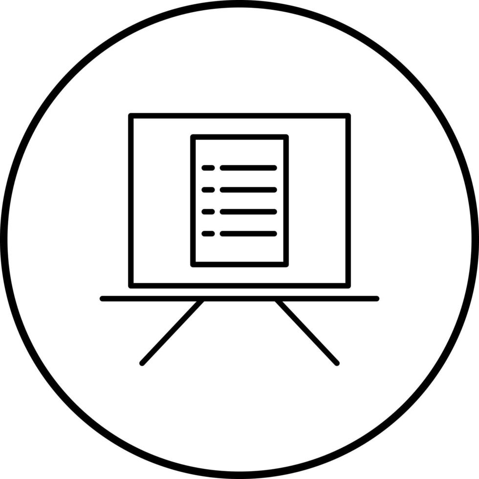 Unique Notice Board Vector Icon