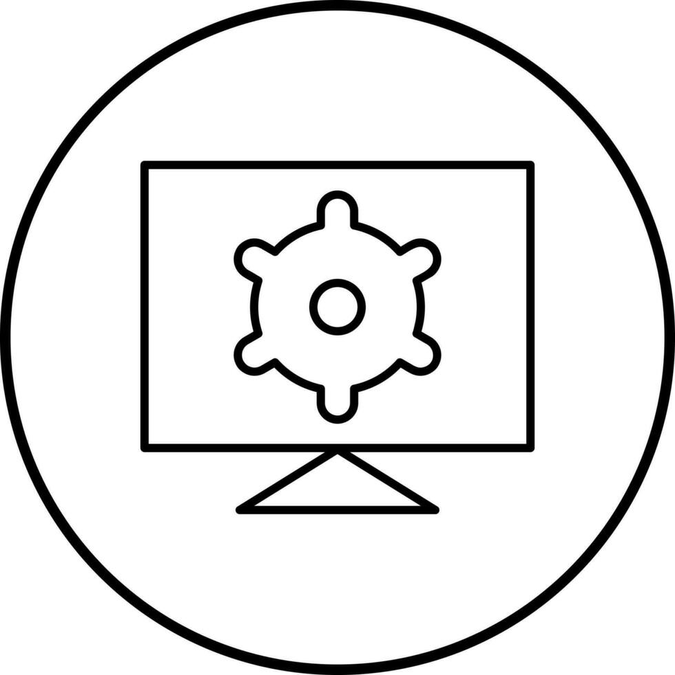 Computer Settings Vector Icon