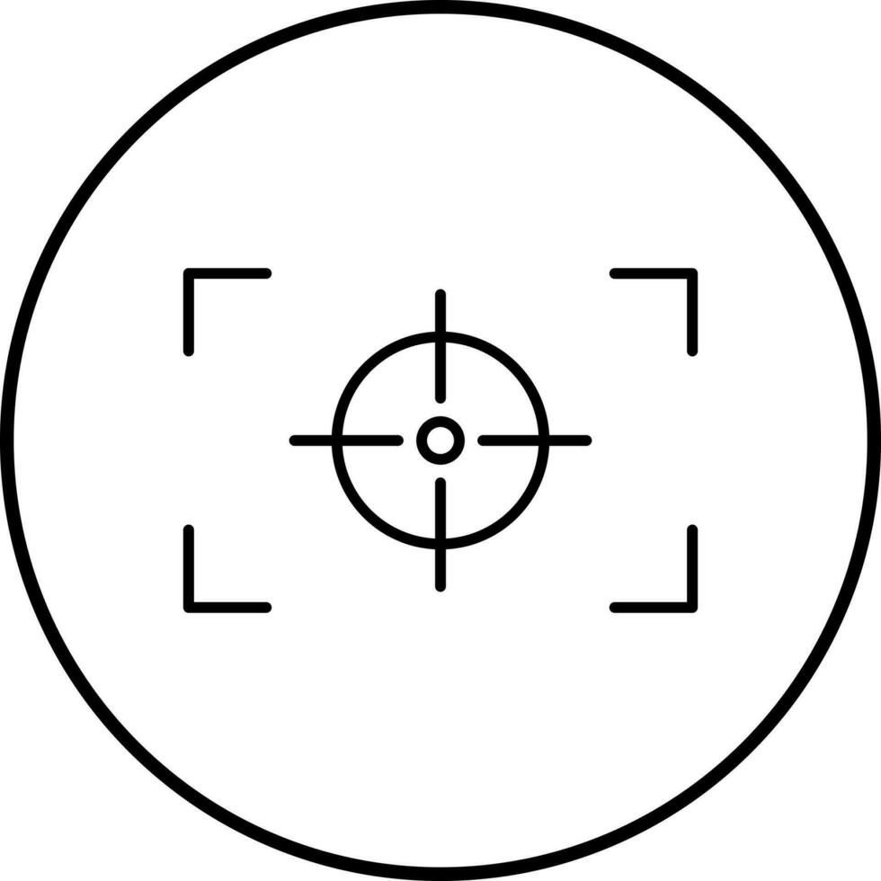Unique Focus Horizontal Vector Icon