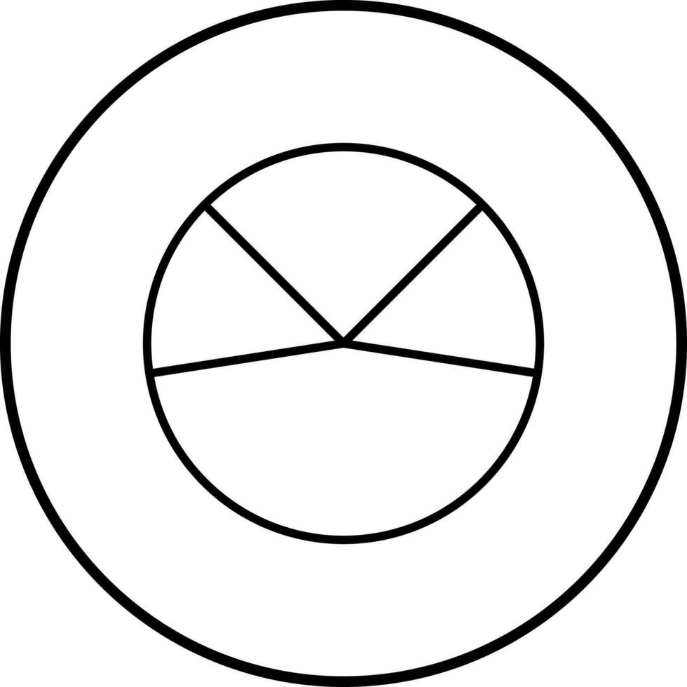 Pie Chart Analysis Vector Icon