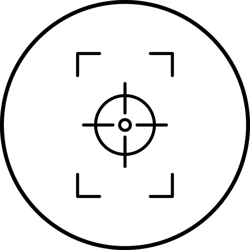 Unique Focus Vertical Vector Icon