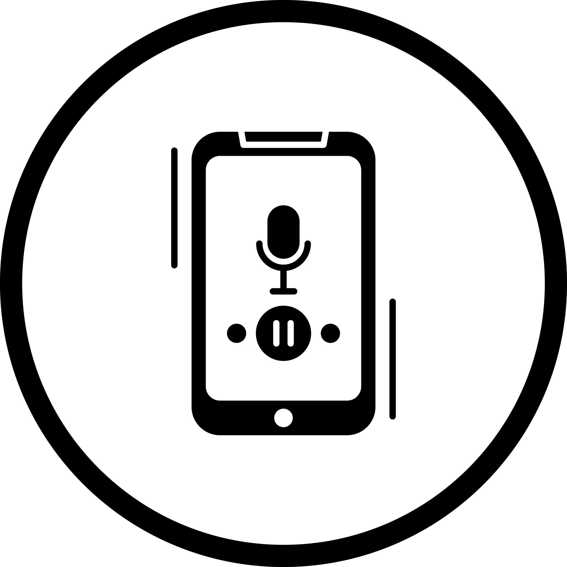 Voice Record Vector Icon 20660550 Vector Art at Vecteezy