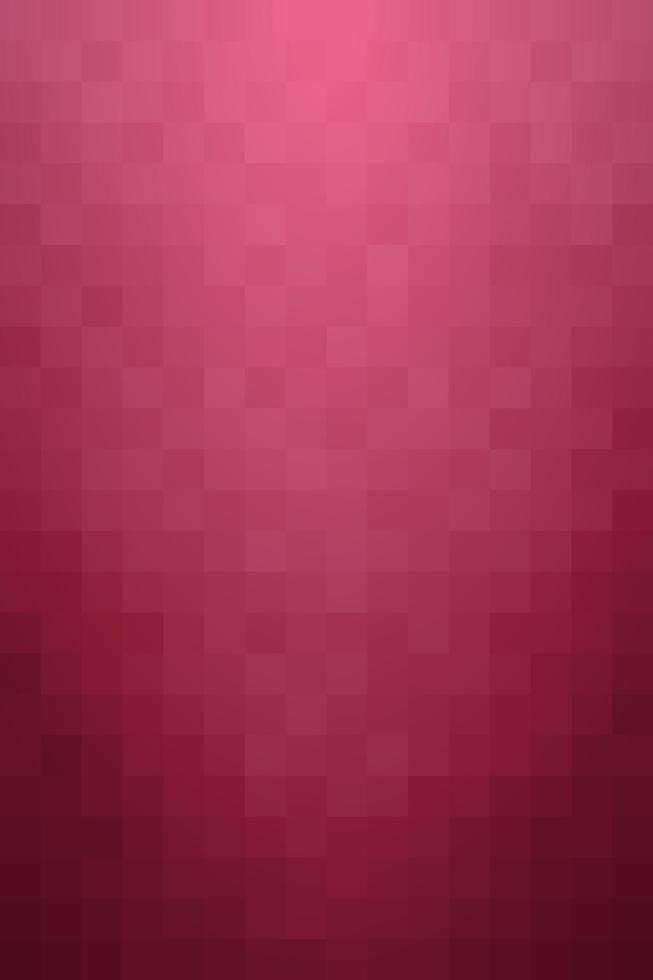 Gradient mosaic square background pattern. Color viva magenta and red. Design texture elements for banners, covers, posters, backdrops, walls. Vector illustration.