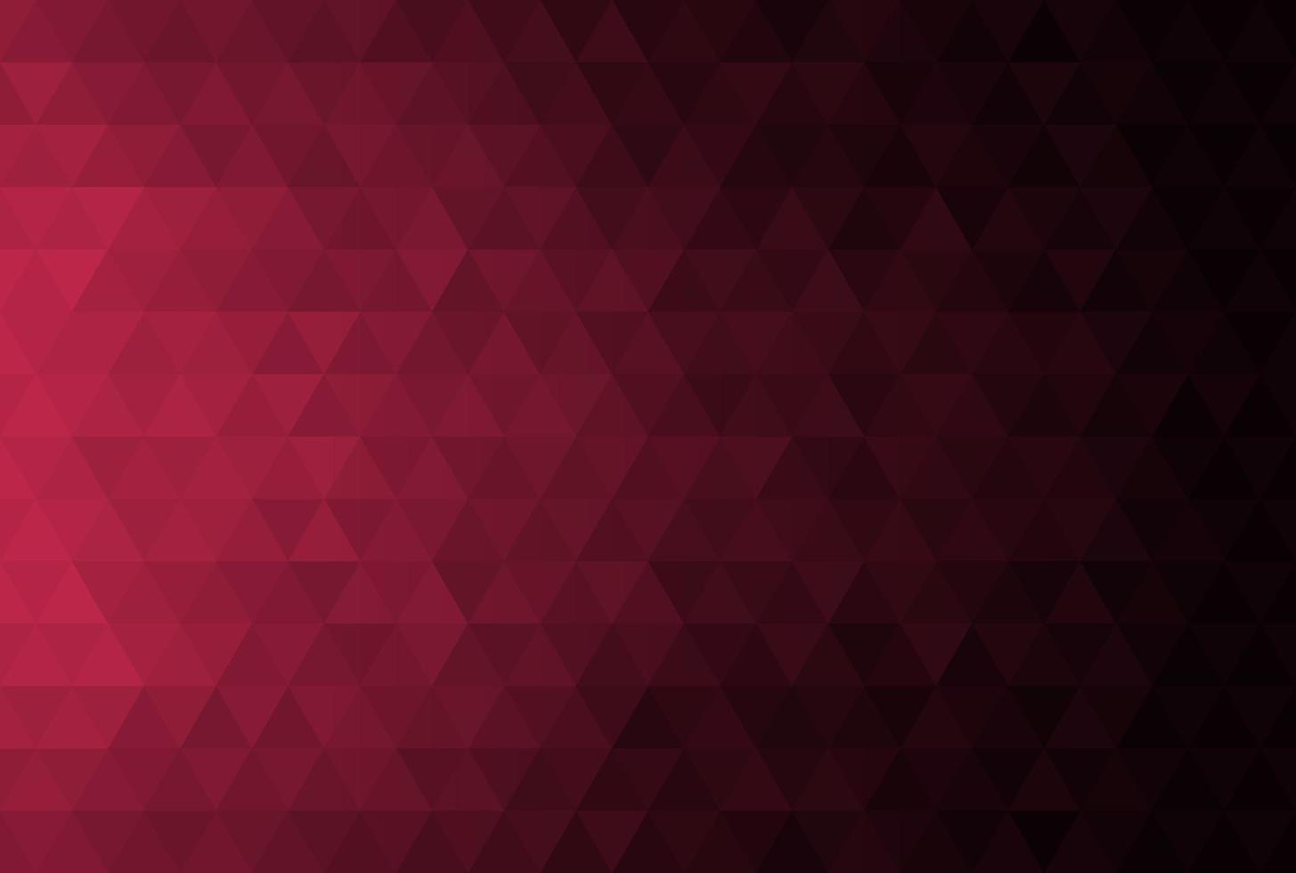 Gradient mosaic triangle background pattern. Color viva magenta and black. Design texture elements for banners, covers, posters, backdrops, walls. Vector illustration.