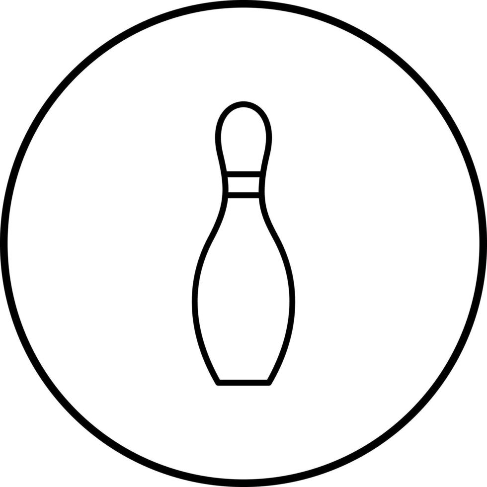 icono de vector de pin de bolos único