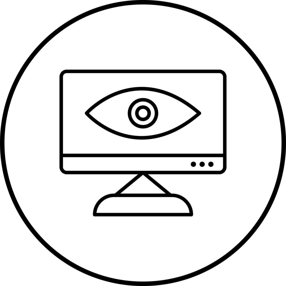 Unique Web Visibility Vector Icon
