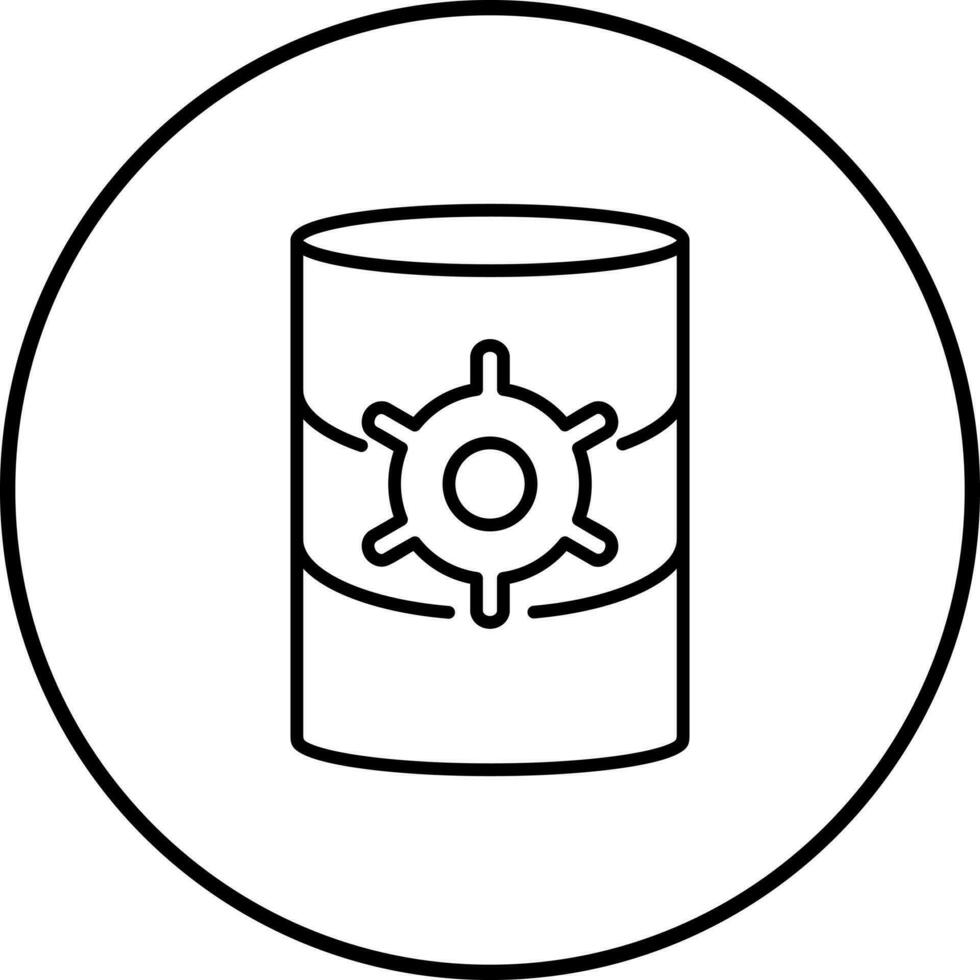 Unique Database Management Vector Icon