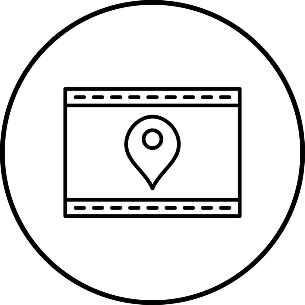 icono de vector de publicidad web de ubicación única