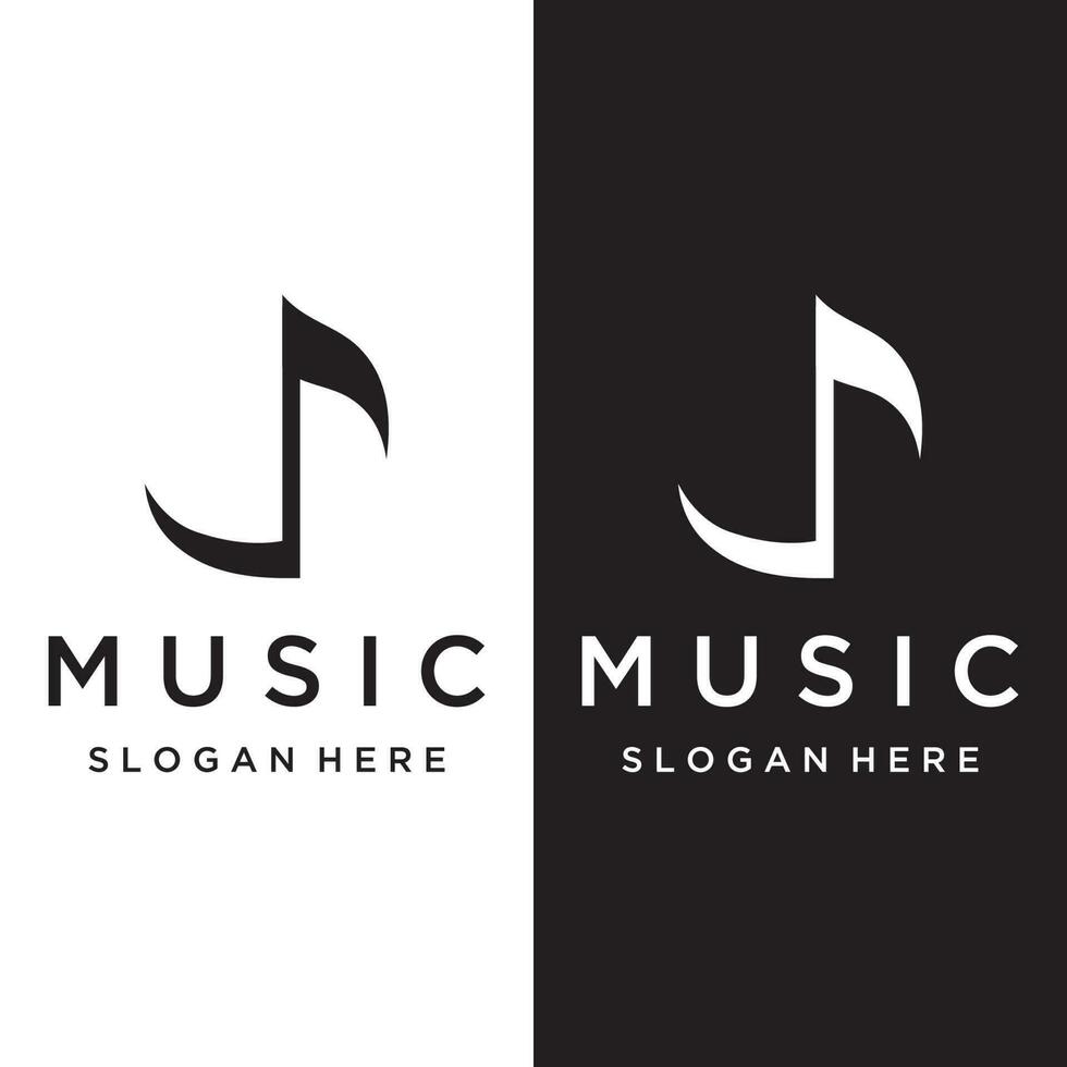 Creative musical note logo template abstract design for vocal , music , course, choir, singer ,education , concert. vector