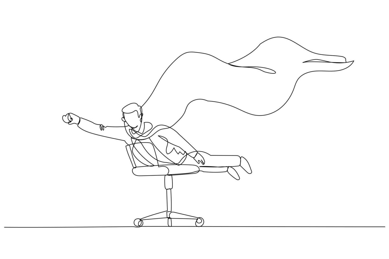 businessman man with coat an chair posing like hero vector
