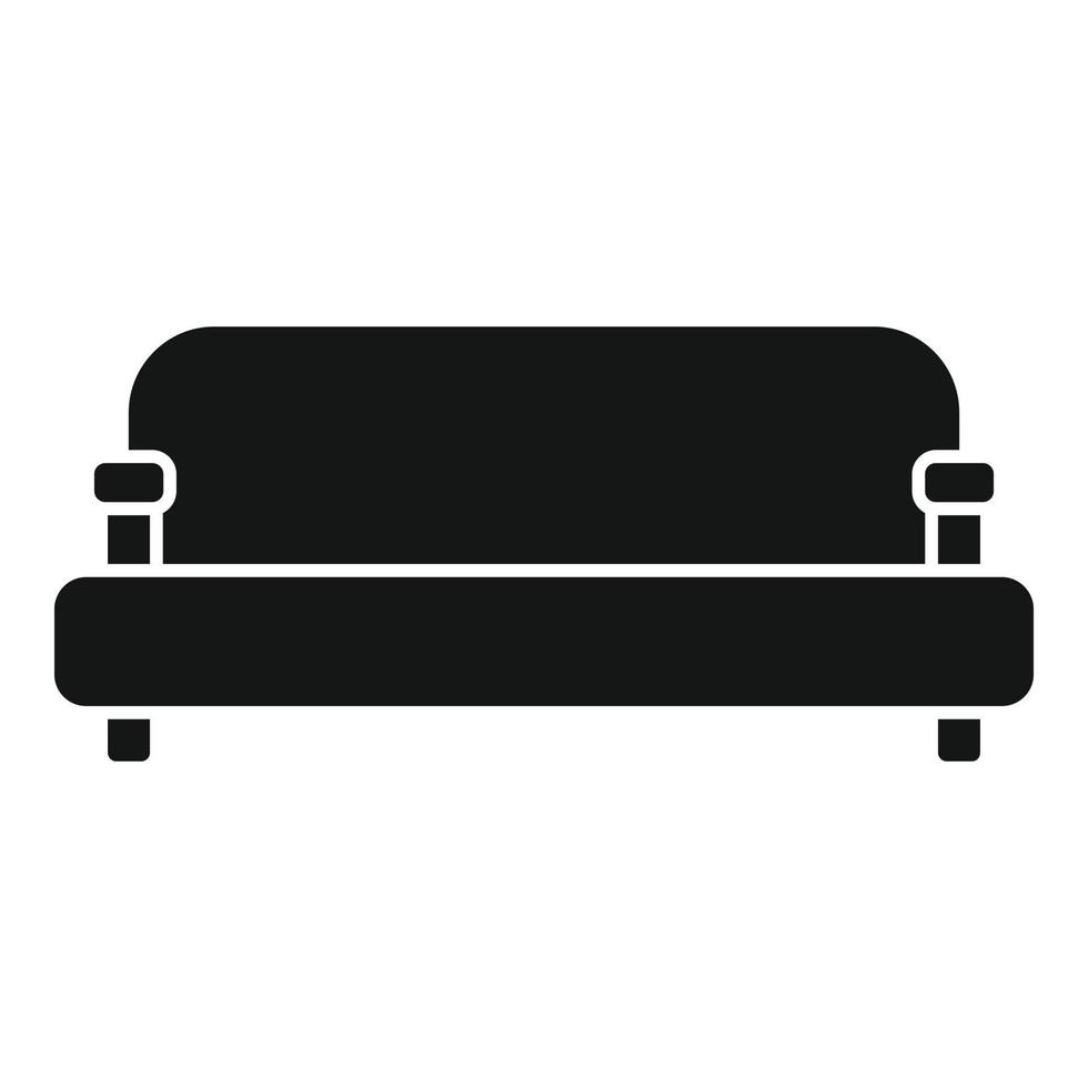 salón sofá icono sencillo vector. habitación mueble vector