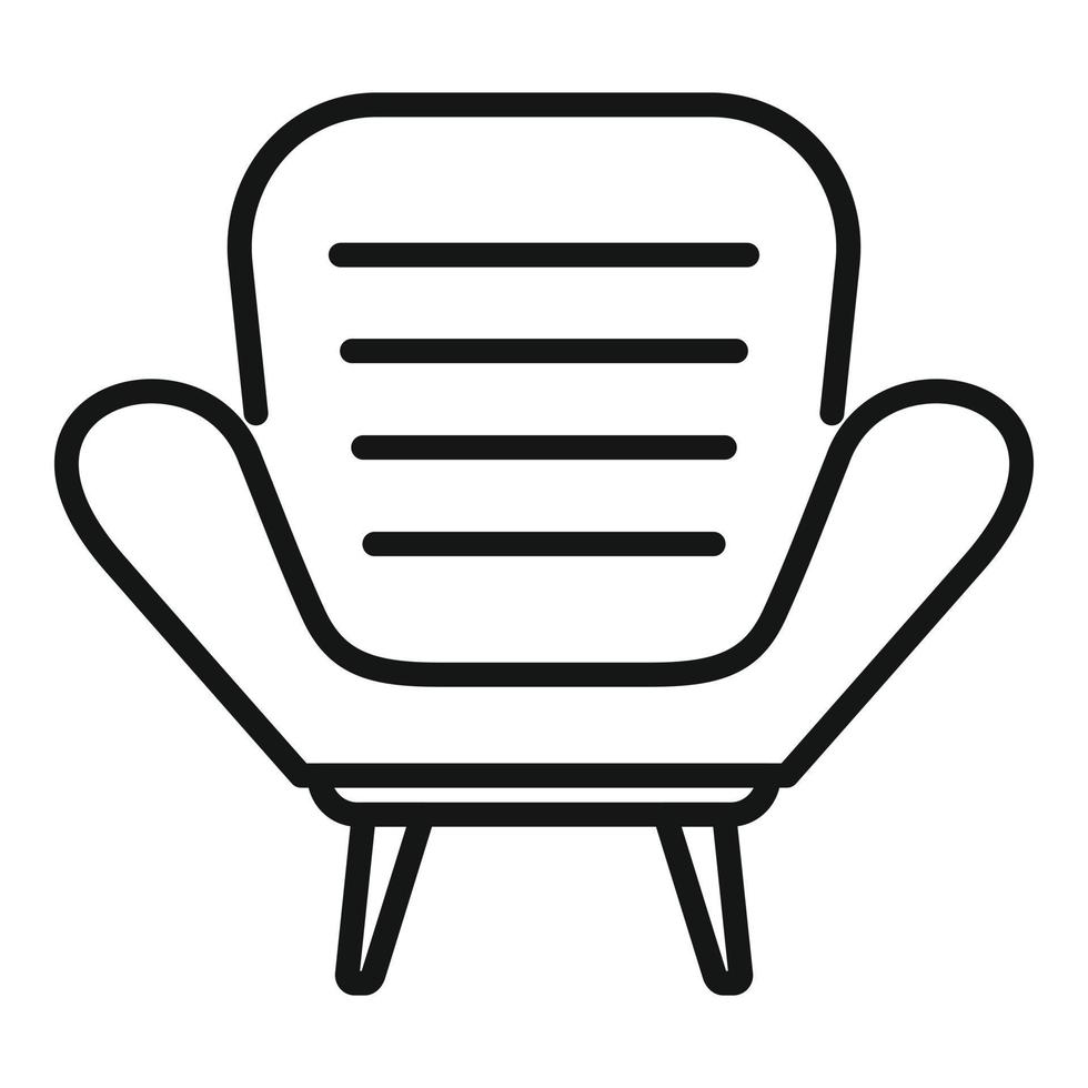 Luxury chair icon outline vector. Interior room vector