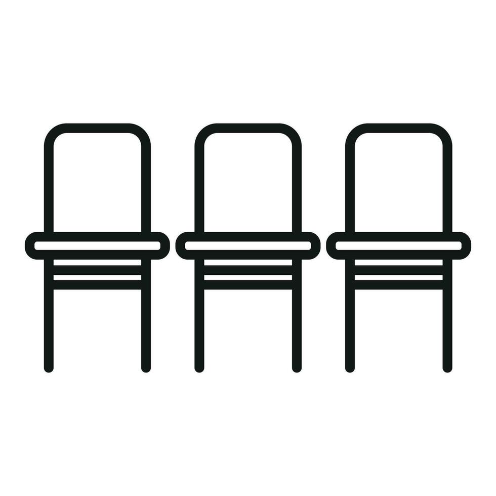 Seat chair icon outline vector. Room furniture vector