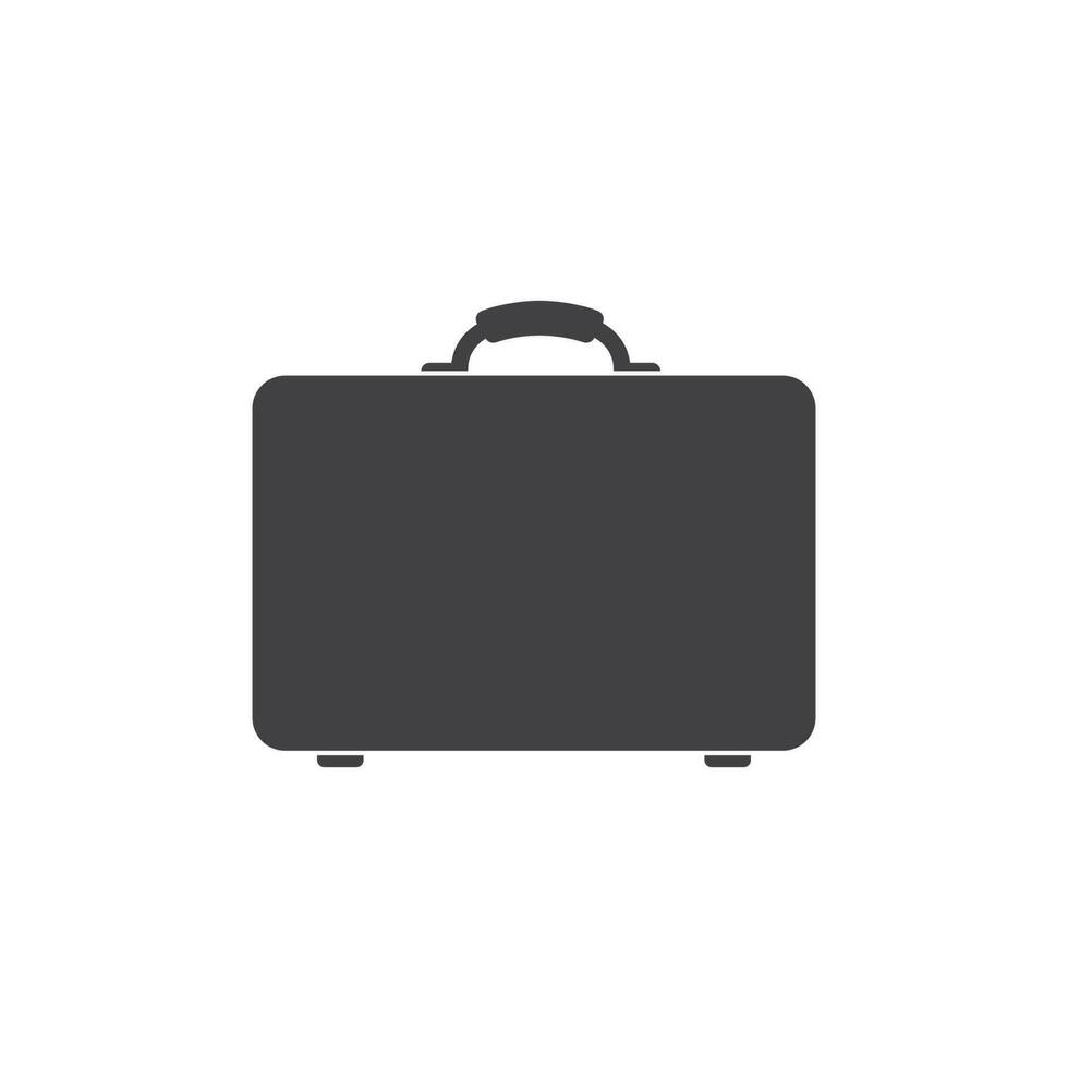 maleta icono logo vector ilustración