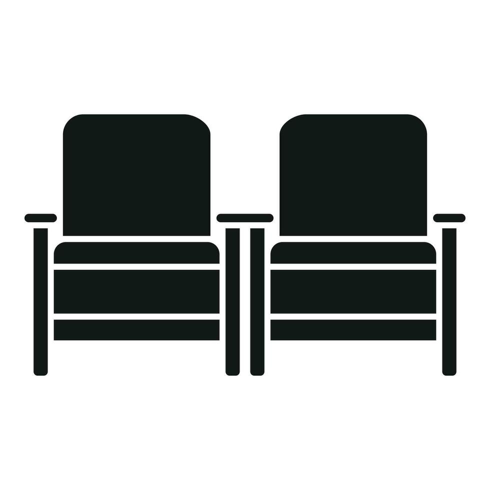 Luxury seat icon simple vector. Room furniture vector