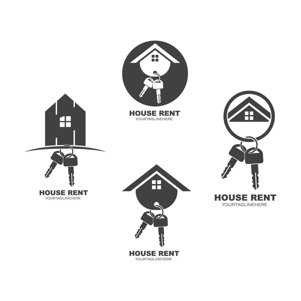 icon of house rent vector illustration