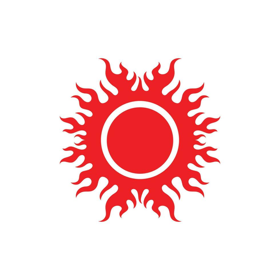Fire flame Logo icon vector illustration design