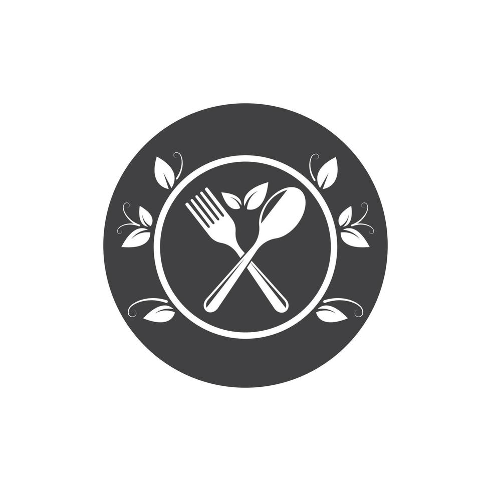vegetarian icon logo vector illustration