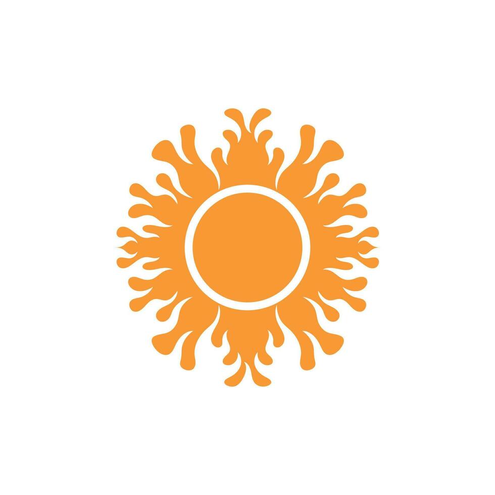 sun Logo icon vector illustration design
